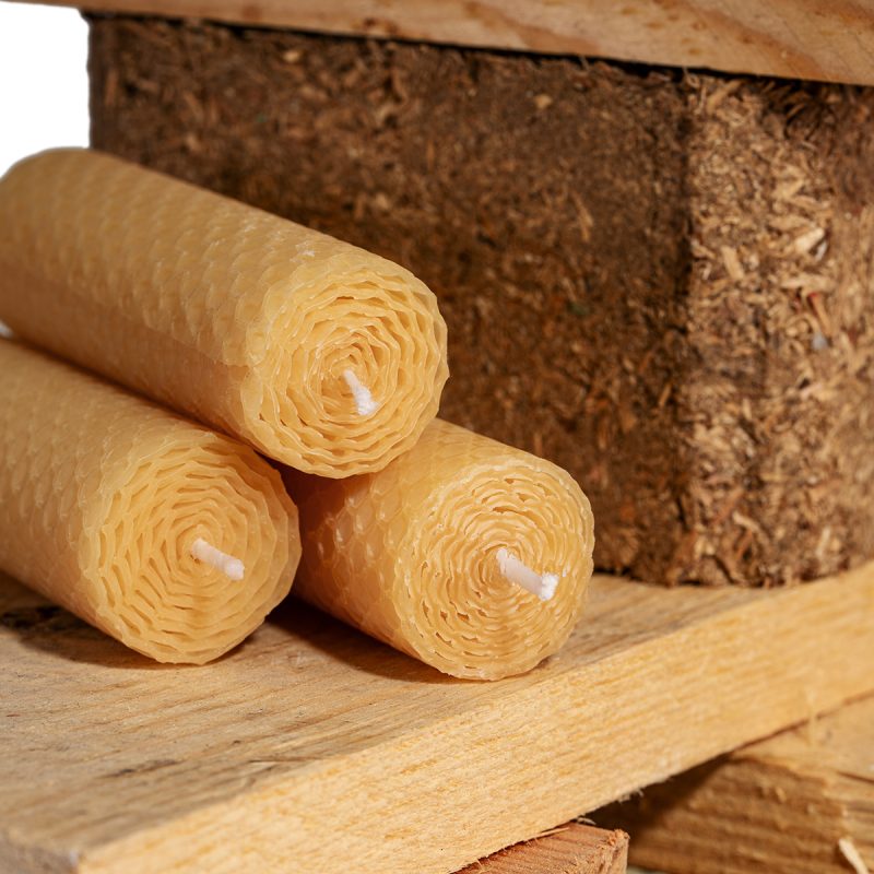Bundle of 3 Beeswax Candles (5% off) - Image 2